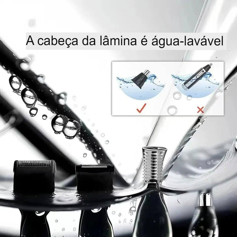 Profissional Barbeador Elétrico Recarregável para Homens - Reall Magazine