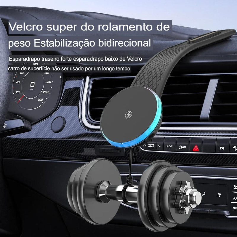 Suporte magnético com carregamento para celular no carro - Reall Magazine